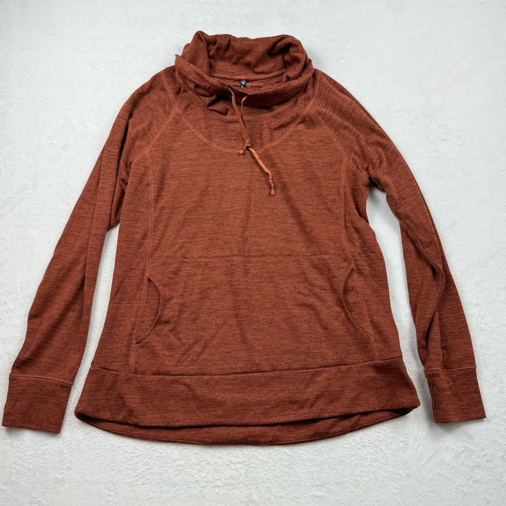 Kuhl Lea Pullover Stretch Knit Casual Top Rust Sweater Women's XL - Picture 2 of 11